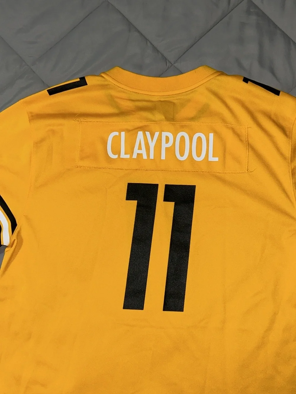 Nike NFL Pittsburgh Steelers Yellow and Black Youth Football Jersey #11 CLAYPOOL